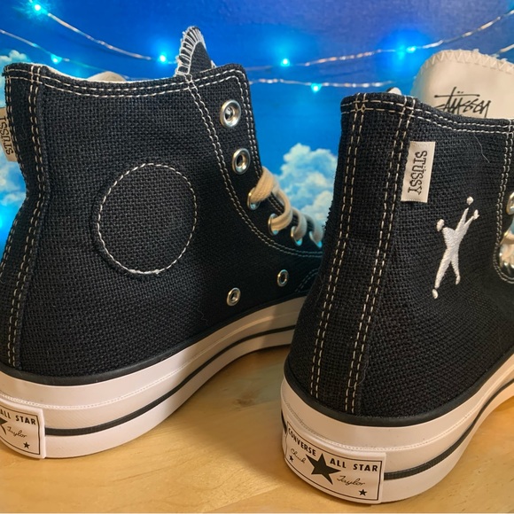 CONVERSE x Stüssy Chuck 70 Hi Unisex in Black/White - Picture 3 of 7